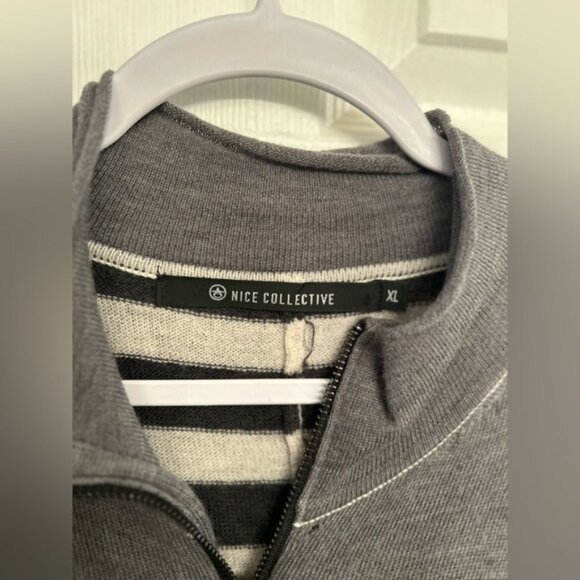 Nice Collective Layered Striped Distressed Cardigan - Picture 5 of 8